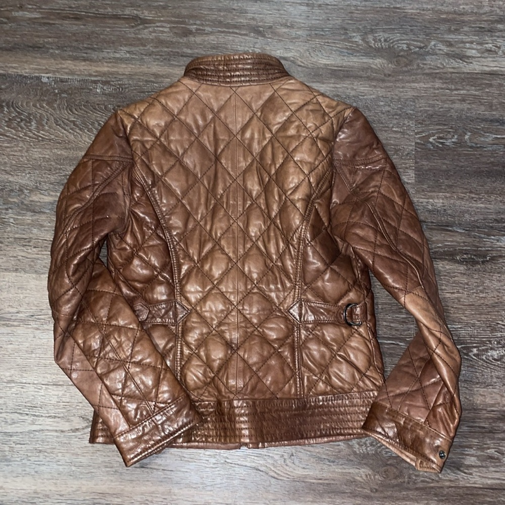Eddie Bauer Brown Leather Jacket for Women - Picture 5 of 5